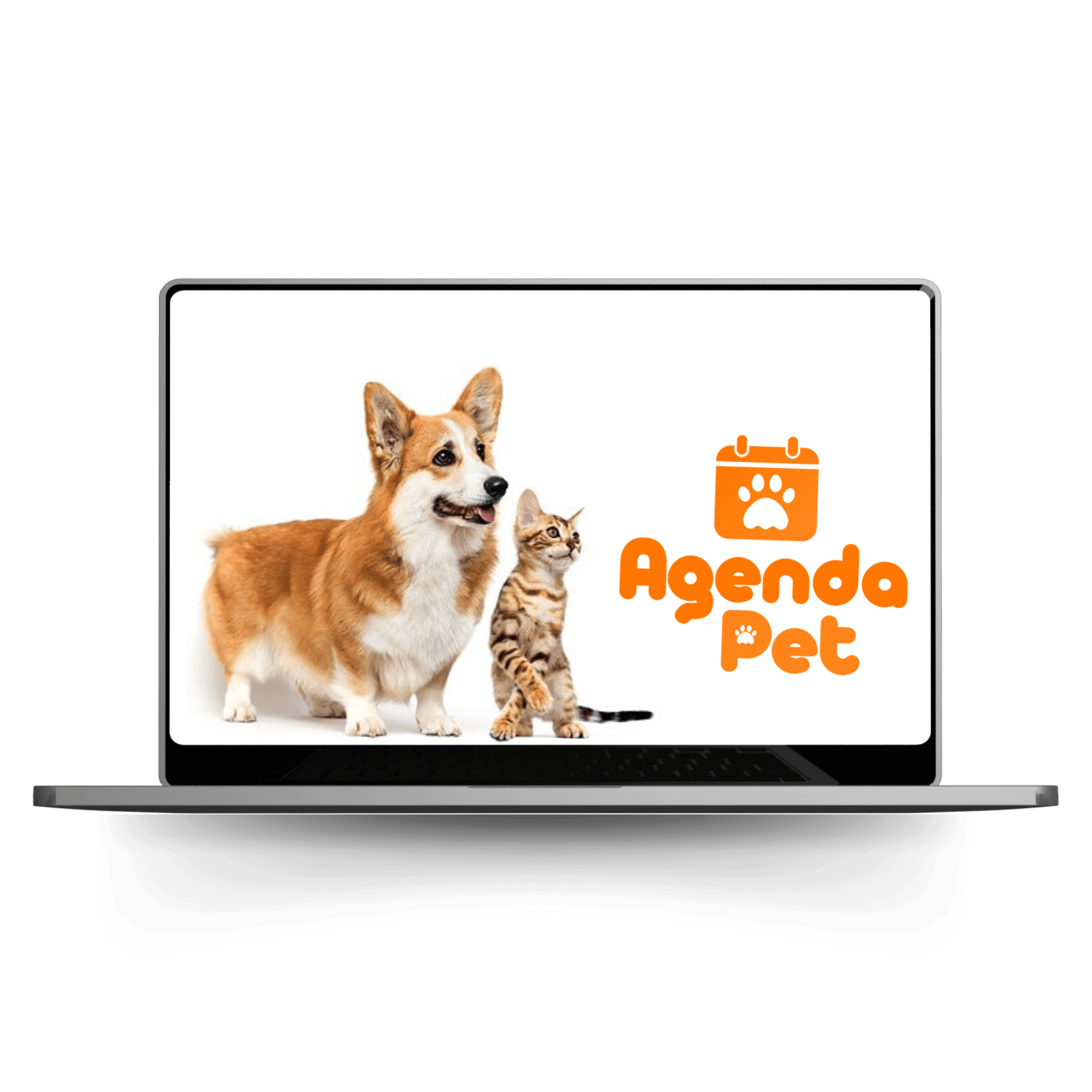 Interface do Agenda Pet mostrando dashboard de gestão de pets e agendamentos veterinários